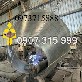 Gia công lốc ống côn thép tấm dày 1mm 2mm 3mm 4mm 5mm 6mm 7mm 8mm 10mm